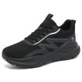 All‑Black Breathable Mesh Lightweight Sports Running Shoes