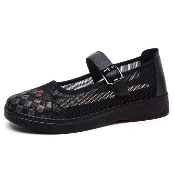 Black Mesh Mary Jane Casual Shoes Black Mesh Mary Jane Casual Shoes