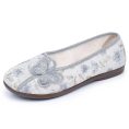 Traditional Floral Print Slip-On Loafers